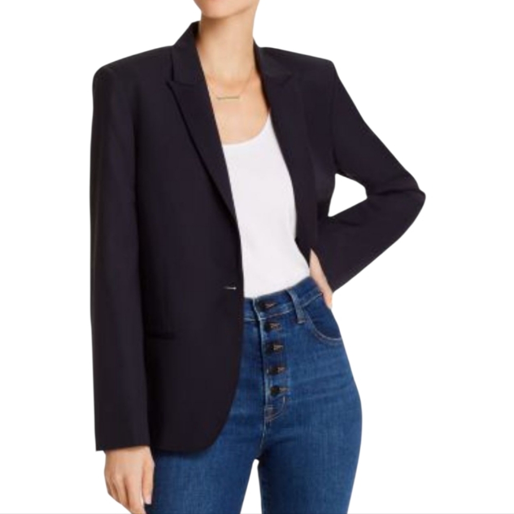 Tribal Velvet Blazer Jacket Black Career Business Office Party Women's Sz 14 New